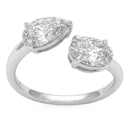 2.04ct 14K White Gold  Diamond Ring Size 6.5 alternate