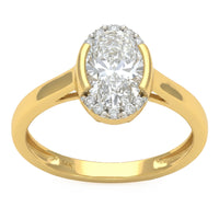 1.63ct 14K Yellow Gold  Diamond Ring Size 6.5