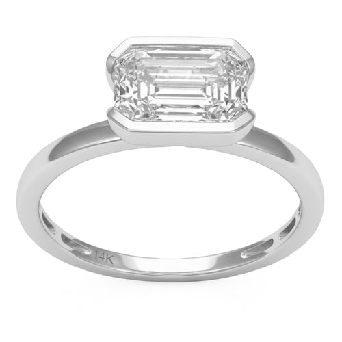 2.05ct 14K White Gold  Diamond Ring Size 6.5 alternate