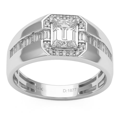 01.55ct 14K White Gold  Diamond Ring Size 6.5 alternate