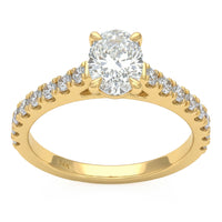 1.53ct 14K Yellow Gold  Diamond Ring Size 6.5