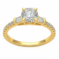 1.36ct 14K Yellow Gold  Diamond Ring Size 6.5