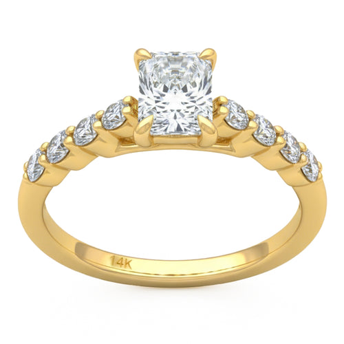 1.55ct 14K Yellow Gold  Diamond Ring Size 6.5 alternate
