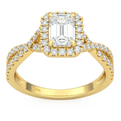1.54ct 14K Yellow Gold  Diamond Ring Size 6.5 alternate