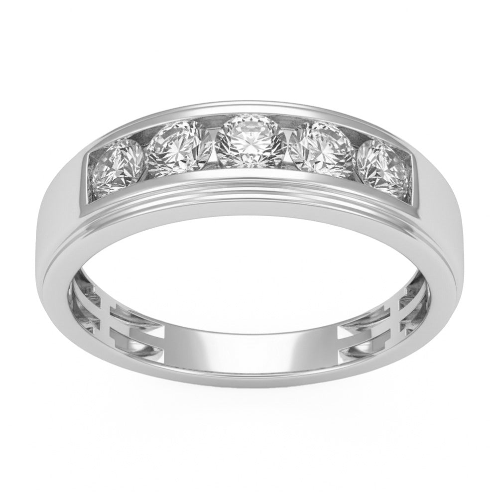 1.02ct 14K White Gold  Diamond Ring Size 6.5