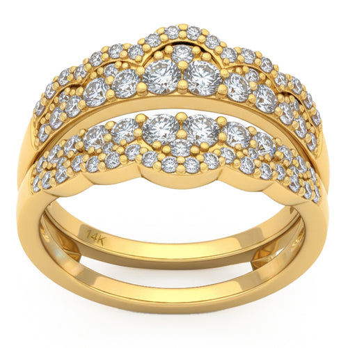 1.01ct 14K Yellow Gold  Diamond Ring Size 6.5 alternate