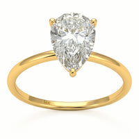 2.00ct 14K Yellow Gold  Diamond Ring Size 6.5