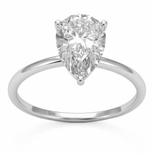 2.01ct 14K White Gold  Diamond Ring Size 6.5 alternate