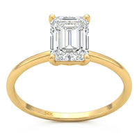 2.05ct 14K Yellow Gold  Diamond Ring Size 6.5
