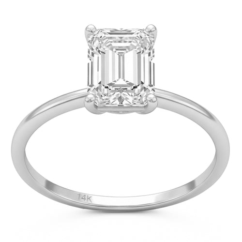2.03ct 14K White Gold  Diamond Ring Size 6.5 alternate