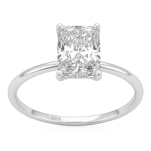 2.01ct 14K White Gold  Diamond Ring Size 6.5 alternate