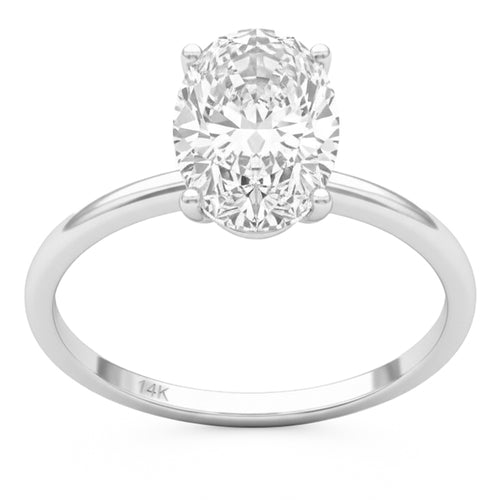 2.06ct 14K White Gold  Diamond Ring Size 6.5 alternate