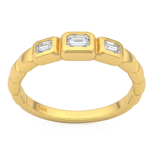 .35ct 14K Yellow Gold  Diamond Ring Size 6.5 alternate