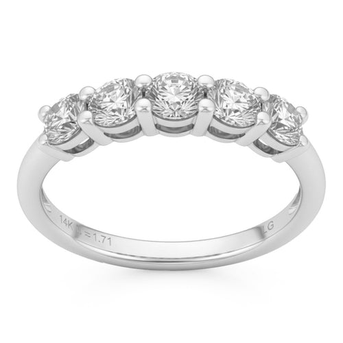 .97ct 14K White Gold  Diamond Ring Size 6.5