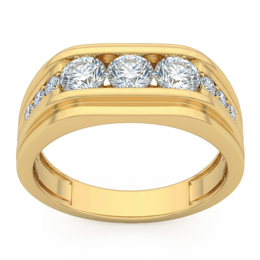 1.40ct 14K Yellow Gold  Diamond Ring Size 6.5