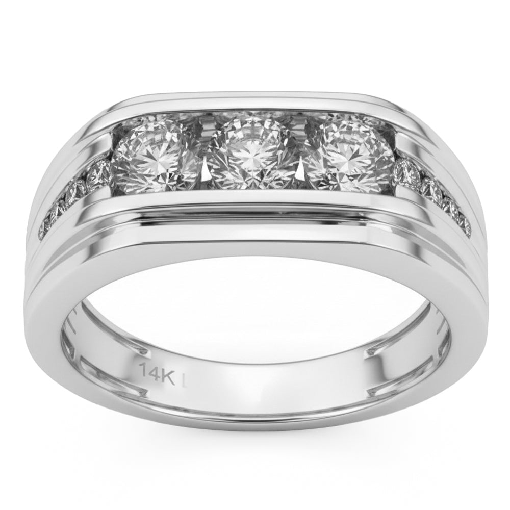 1.41ct 14K White Gold  Diamond Ring Size 6.5