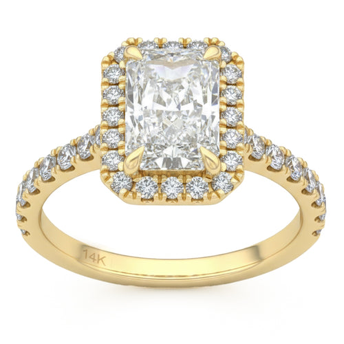2.74ct 14K Yellow Gold  Diamond Ring Size 6.5