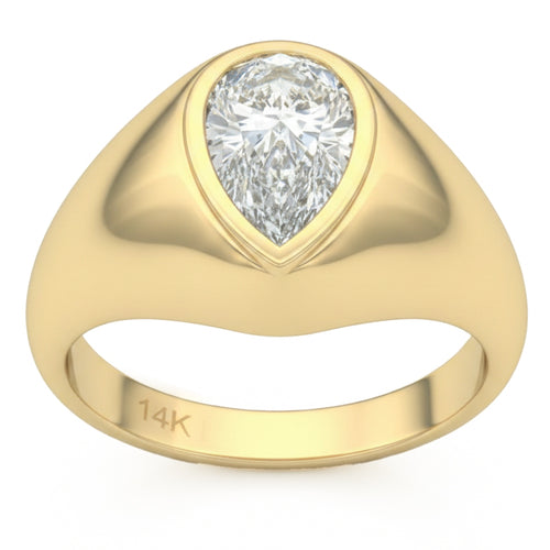 2.05ct 14K Yellow Gold  Diamond Ring Size 6.5