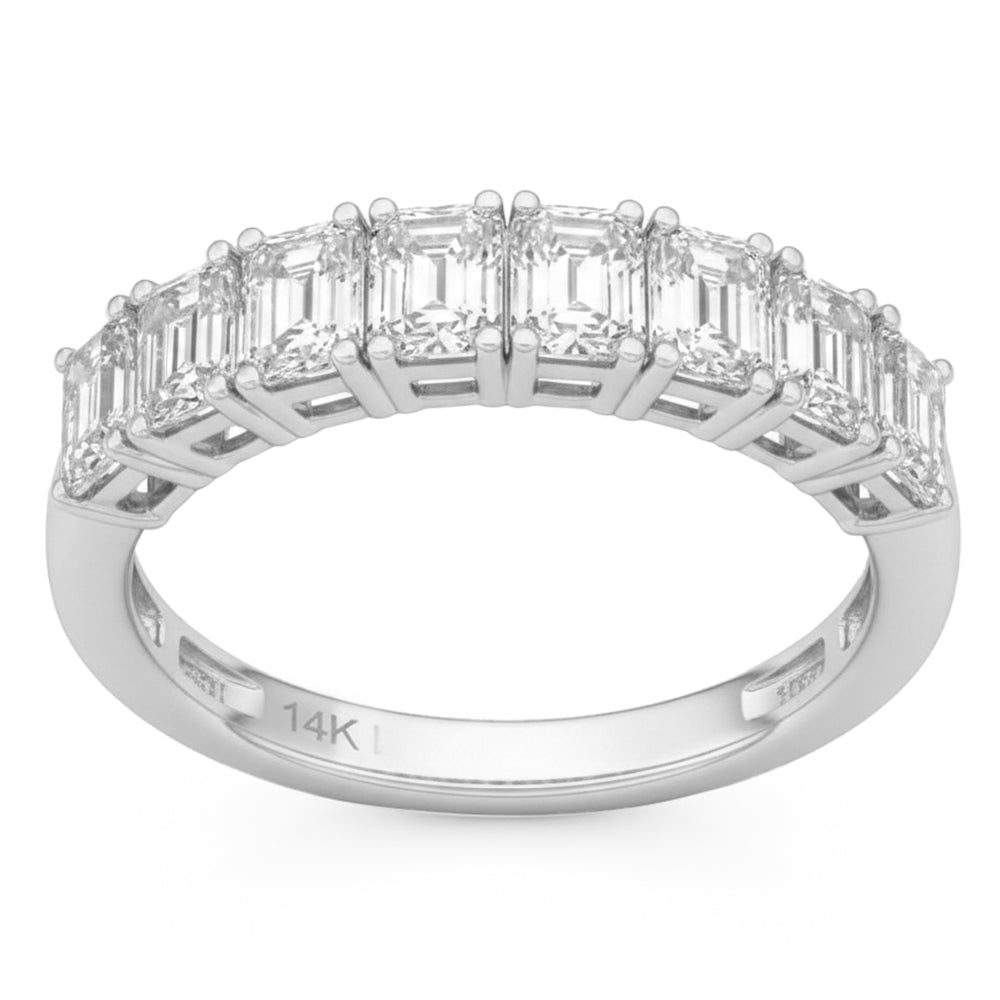 1.92ct 14K White Gold  Diamond Ring Size 6.5