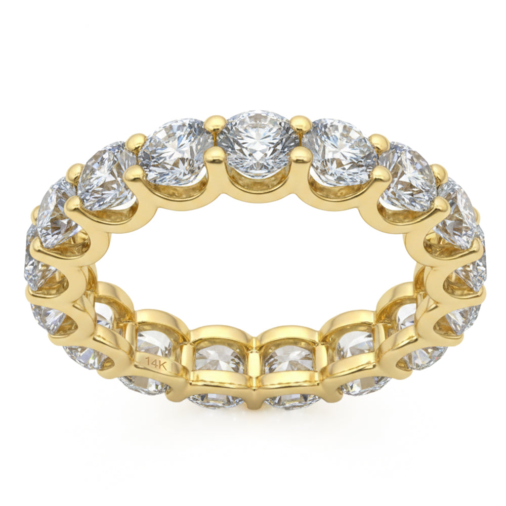 4.25ct 14K Yellow Gold  Diamond Ring Size 6.5