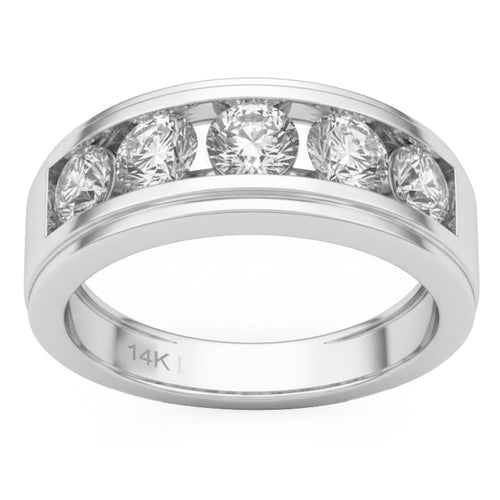 2.05ct 14K White Gold  Diamond Ring Size 6.5