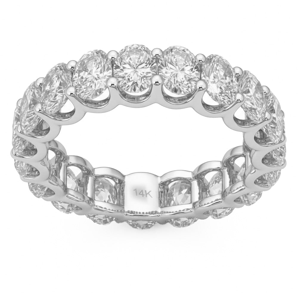 4.75ct 14K White Gold  Diamond Ring Size 6.5