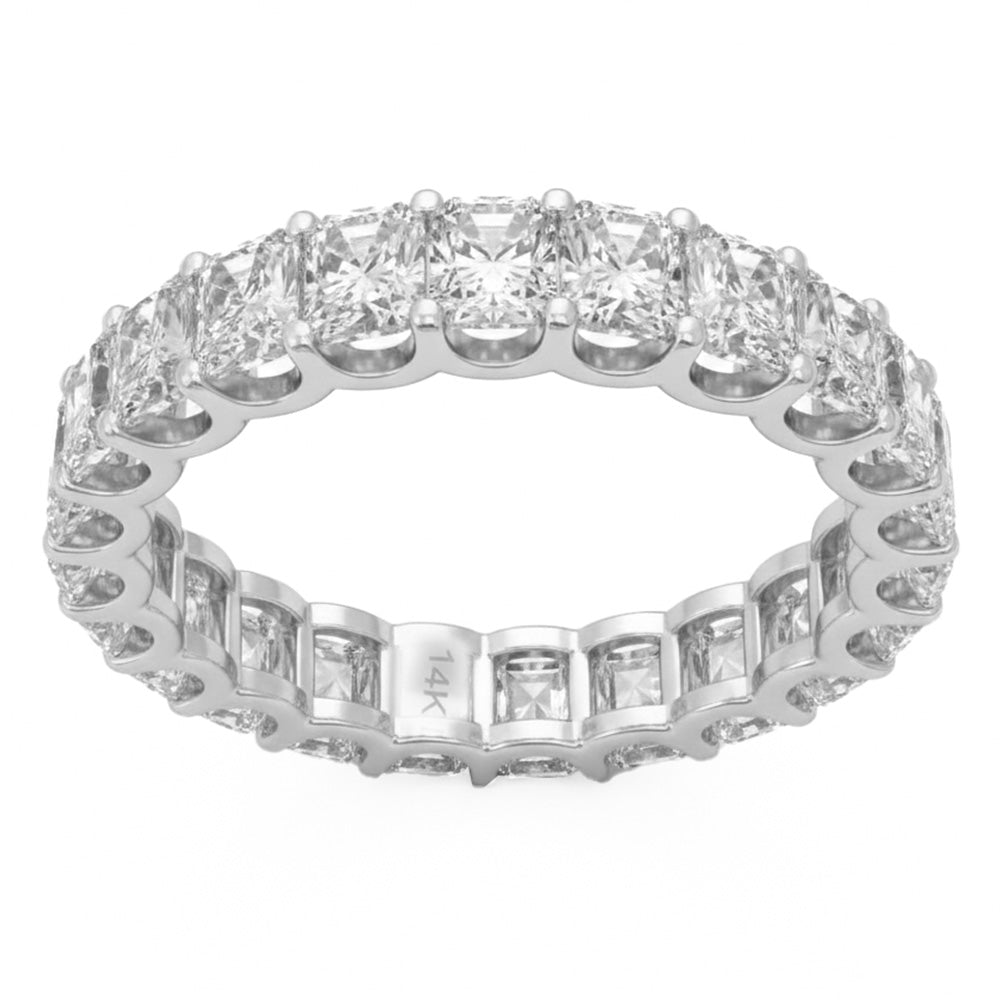 5.04ct 14K White Gold  Diamond Ring Size 6.5