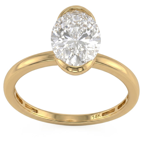 2.03ct 14K Yellow Gold  Diamond Ring Size 6.5