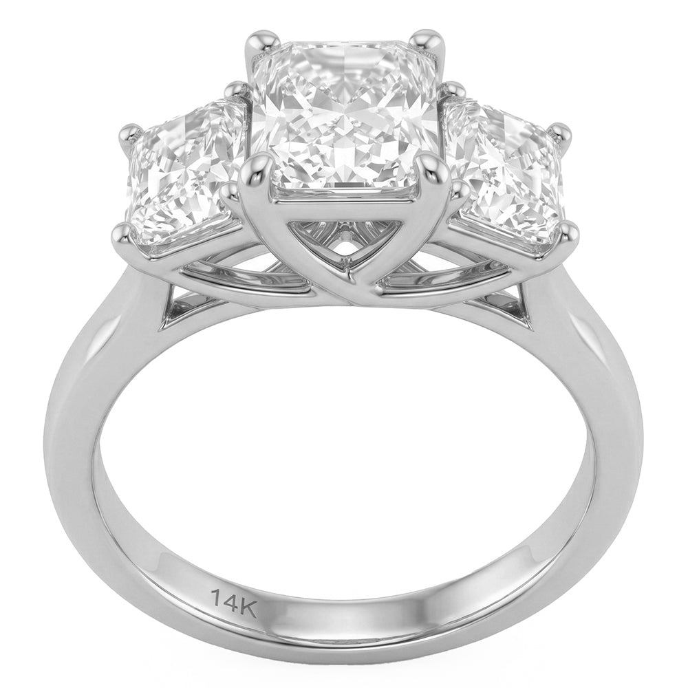2.11ct 14K White Gold  Diamond Ring Size 6.5