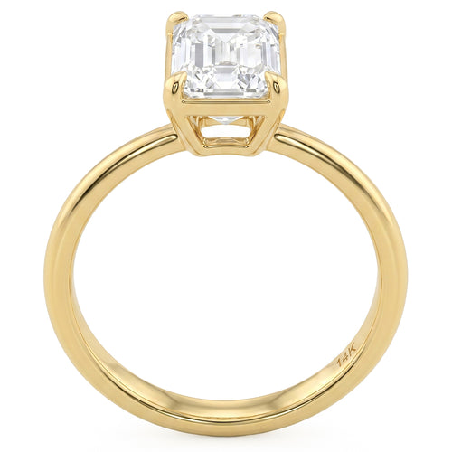 2.03ct 14K Yellow Gold  Diamond Ring Size 6.5