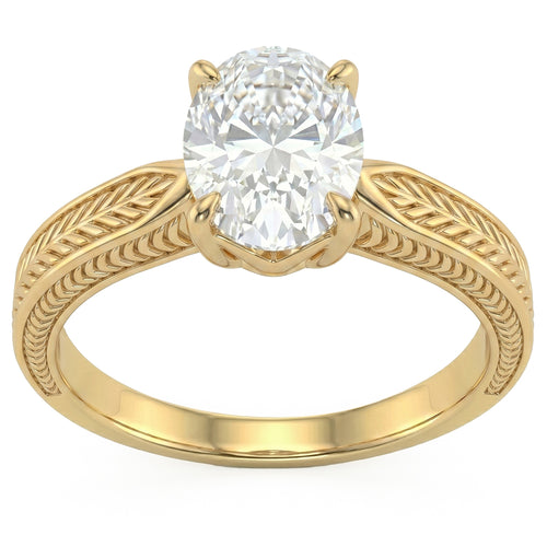 1.52ct 14K Yellow Gold  Diamond Ring Size 6.5