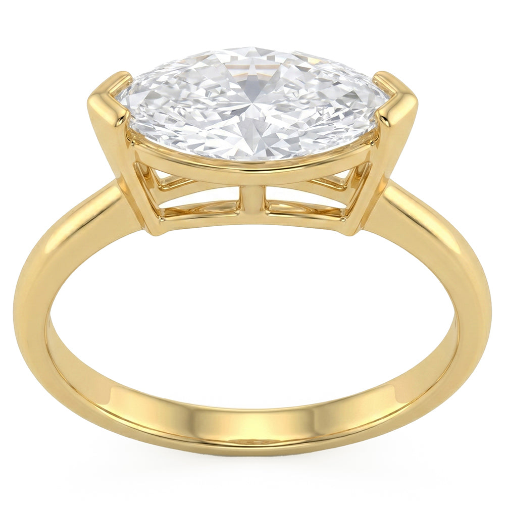 2.03ct 14K Yellow Gold  Diamond Ring Size 6.5
