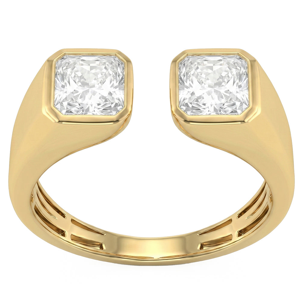 2.07ct 14K Yellow Gold  Diamond Ring Size 6.5