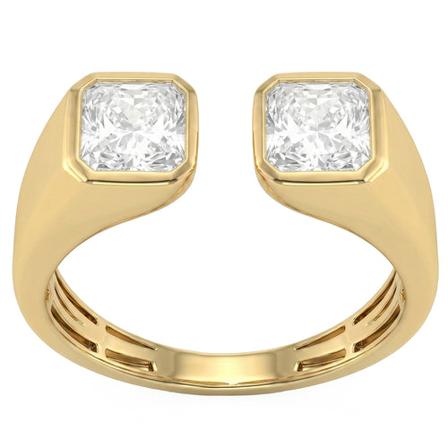 2.07ct 14K Yellow Gold  Diamond Ring Size 6.5