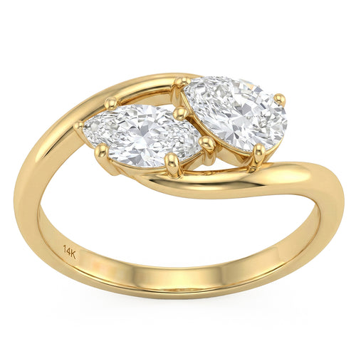 1.04ct 14K Yellow Gold  Diamond Ring Size 6.5