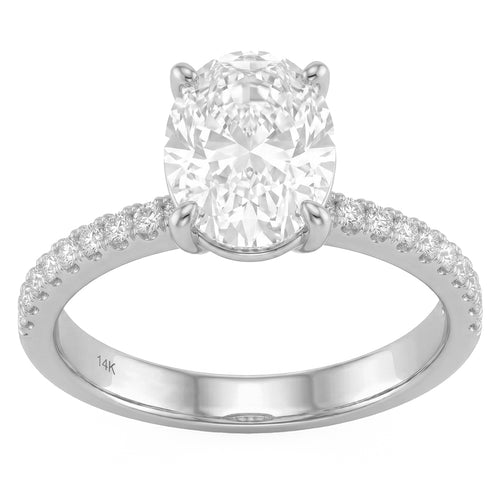 1.63ct 14K White Gold  Diamond Ring Size 6.5