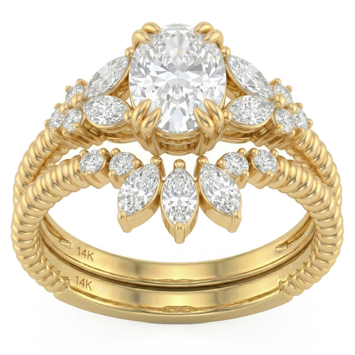 1.73ct 14K Yellow Gold  Diamond Ring Size 6.5