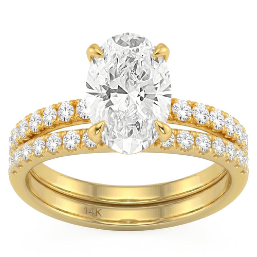 4.1ct 14K White Gold  Diamond Ring Size 6.5