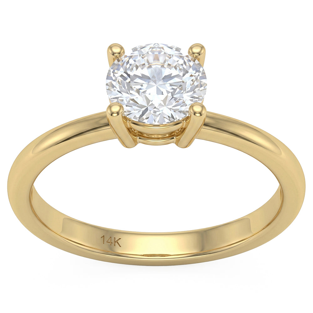 1.00ct 14K White Gold  Diamond Ring Size 6.5
