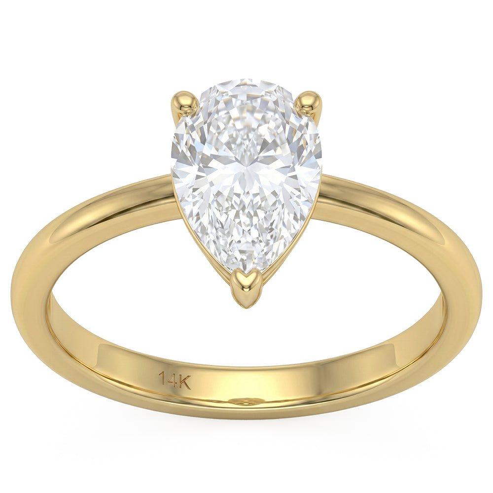1.00ct 14K White Gold  Diamond Ring Size 6.5