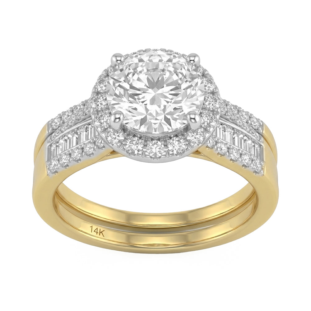 1.48ct 14K Yellow Gold  Diamond Ring Size 6.5