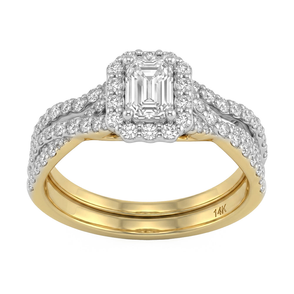 0.98ct 14K Yellow Gold  Diamond Ring Size 6.5
