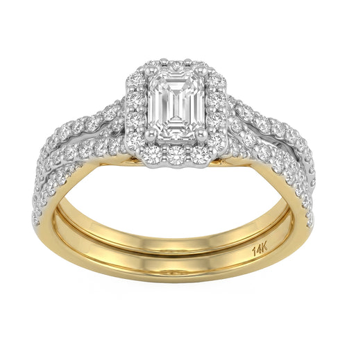 0.98ct 14K Yellow Gold  Diamond Ring Size 6.5