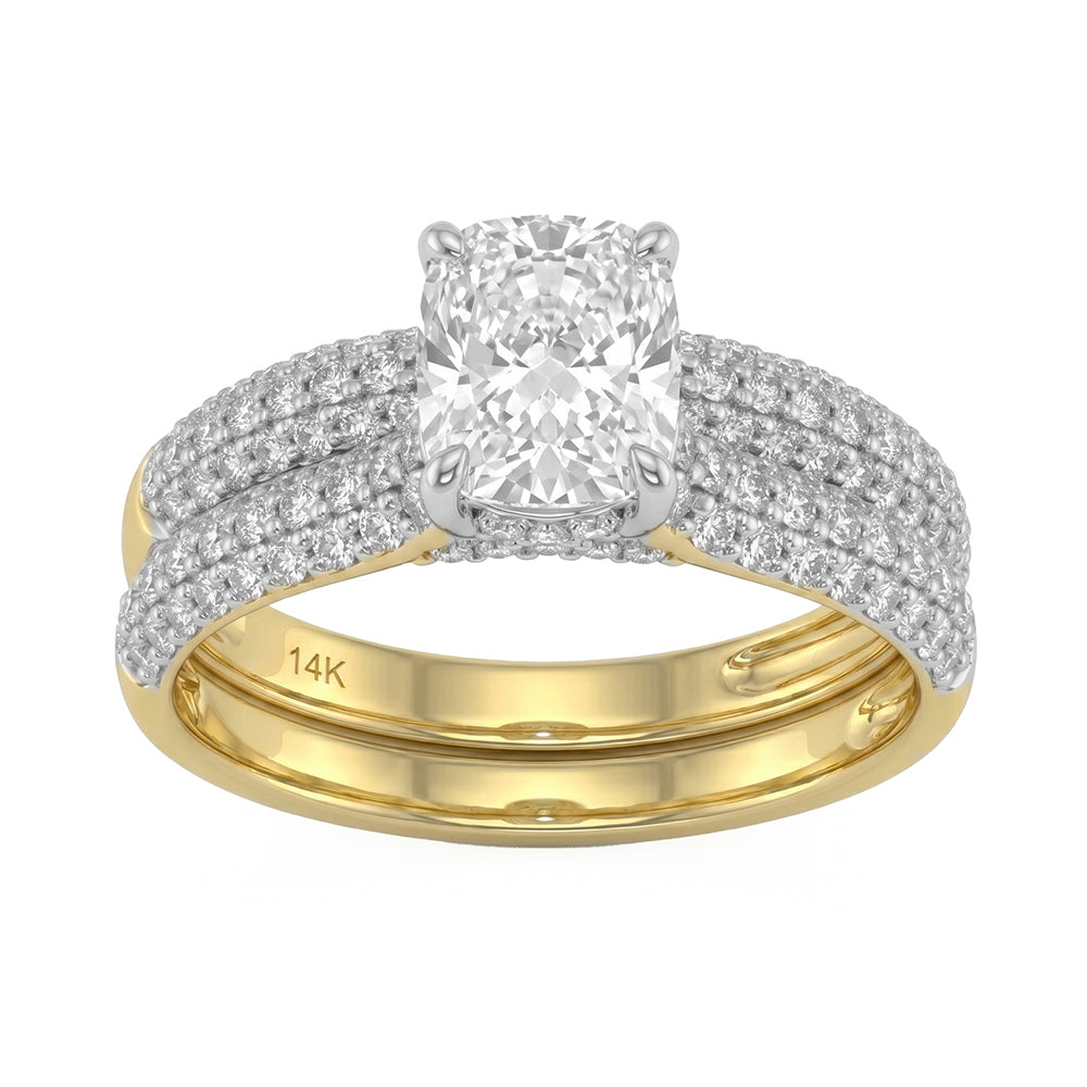 1.78ct 14K Yellow Gold  Diamond Ring Size 6.5