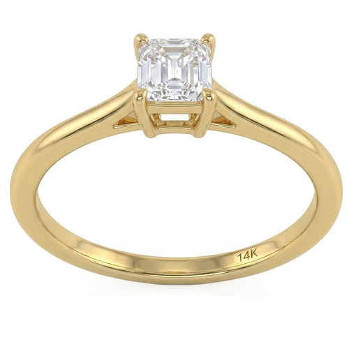 0.48ct 14K Yellow Gold  Diamond Ring Size 6.5