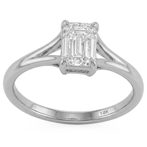 1.05ct 14K White Gold  Diamond Ring Size 6.5
