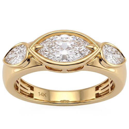 1.59ct 14K Yellow Gold  Diamond Ring Size 6.5