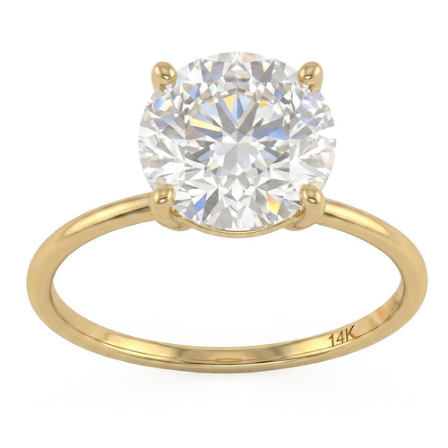 2.07ct 14K Yellow Gold  Diamond Ring Size 6.5
