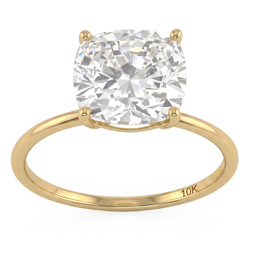 3.53ct 14K Yellow Gold  Diamond Ring Size 6.5