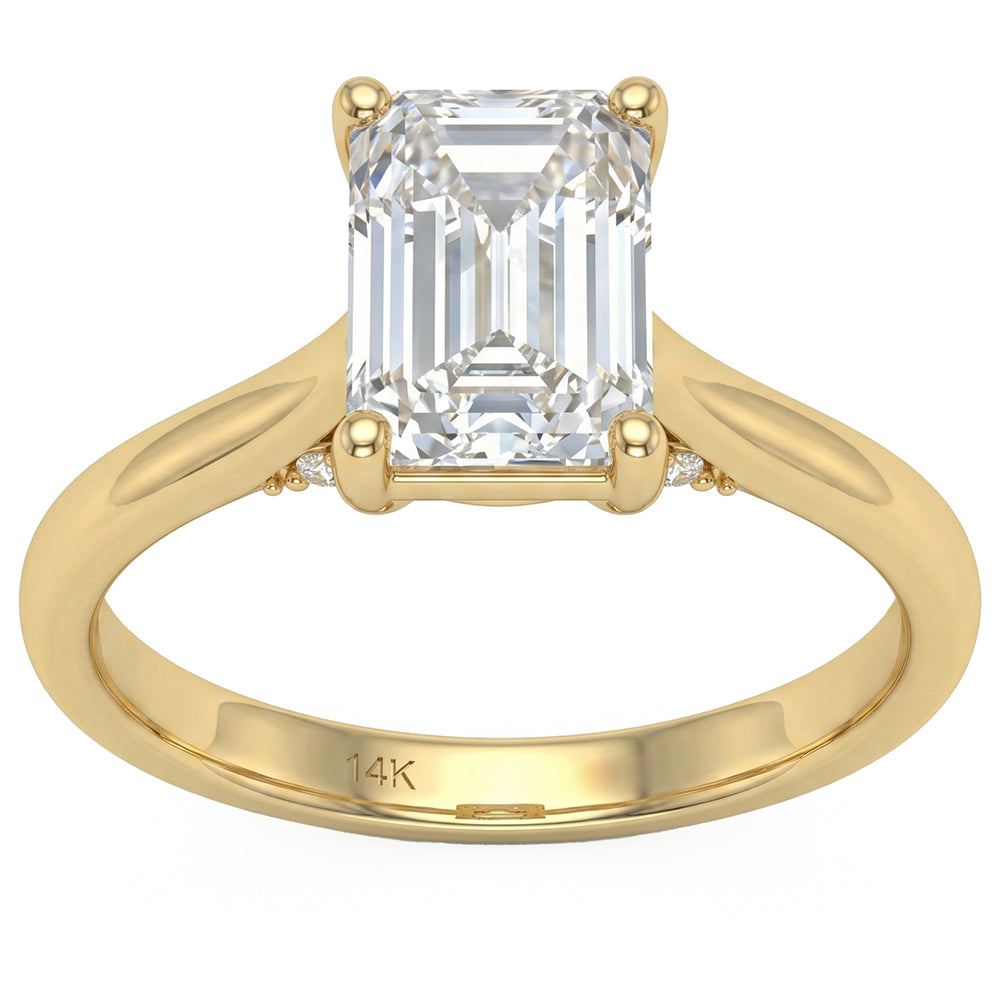 2.12ct 14K Yellow Gold  Diamond Ring Size 6.5